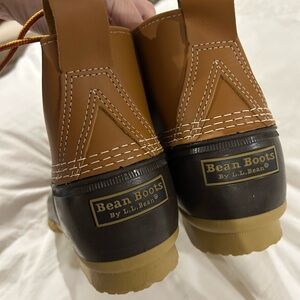 LL Bean Tan and Brown Leather Boots